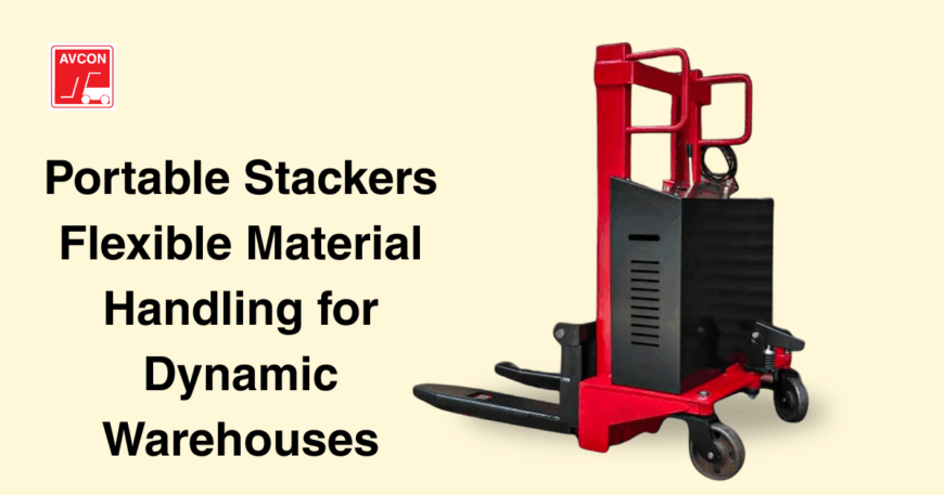 Portable Stacker for flexible material handling in dynamic warehouses