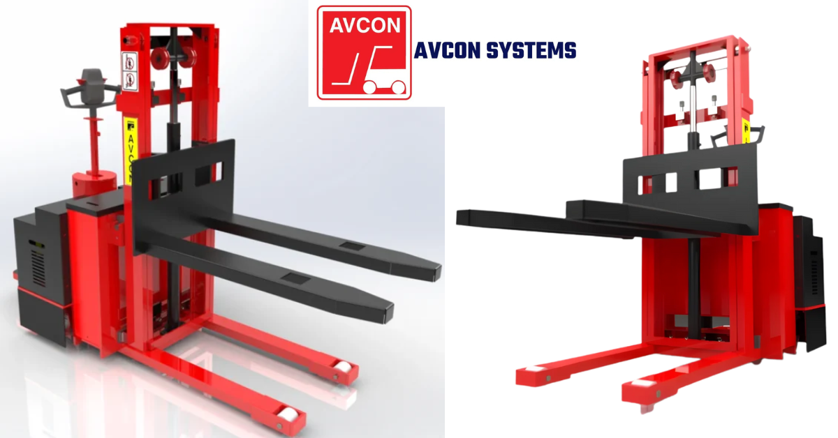 Battery operated stackers ensure fully automatic pallet handling.